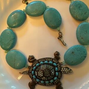 Heidi Daus TURTLE TURQUOIS Necklace